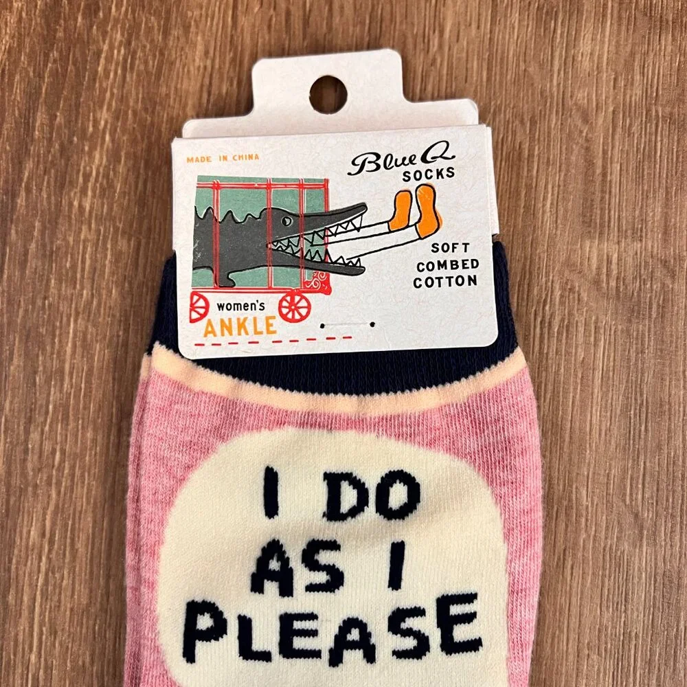 Blue Q Cat Do As I Please Women's Novelty Socks